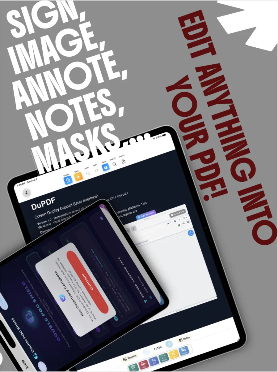 Annotation canvas on iPad