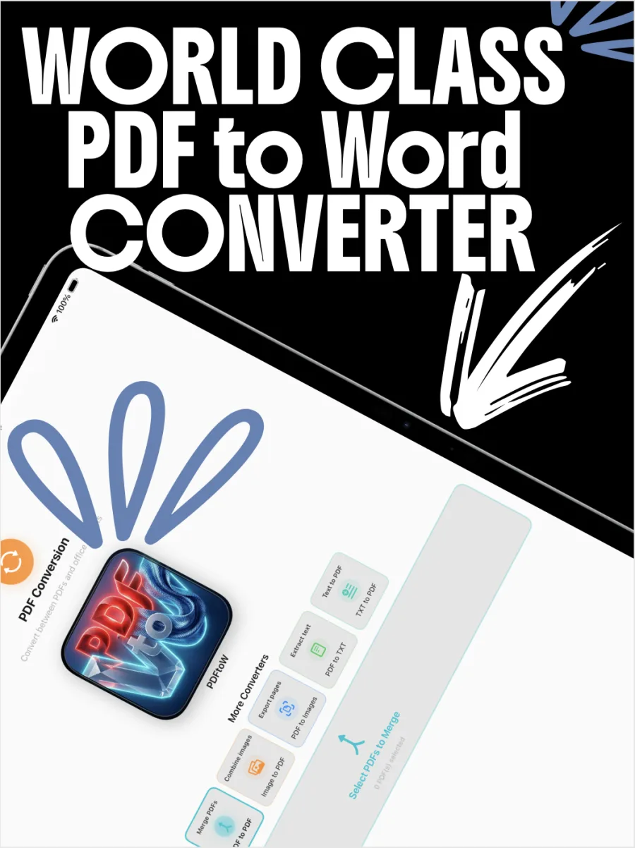 PDFtoW on iPad