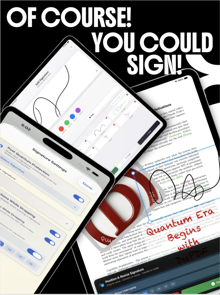 Signatures on iPad